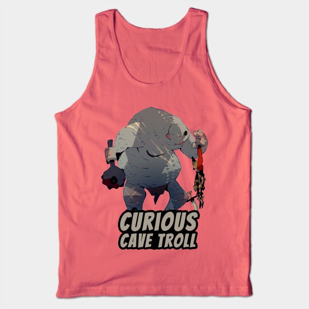 Curious Cave Troll Tank Top by HiddenLeaders